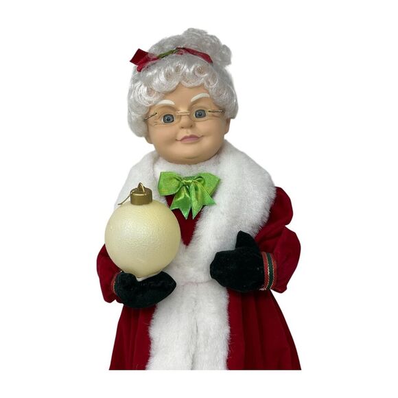 Mr Mrs Claus Light Up Musical Play Music Christmas Figures Holiday Decor Set Vtg - Picture 8 of 16